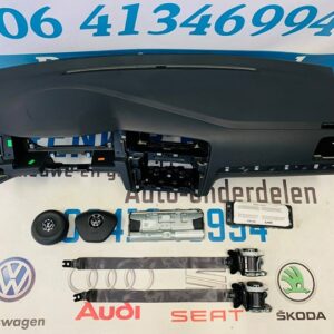AIRBAGSET Volkswagen Golf 7 VII ORIGINEEL DASHBOARD GORDELS STUURAIRBAG ENKEL STEKKER