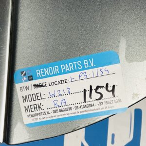 Portier Mercedes E Klasse W213 2016-2021 Deur Rechts Achter RA 1-P3-1154