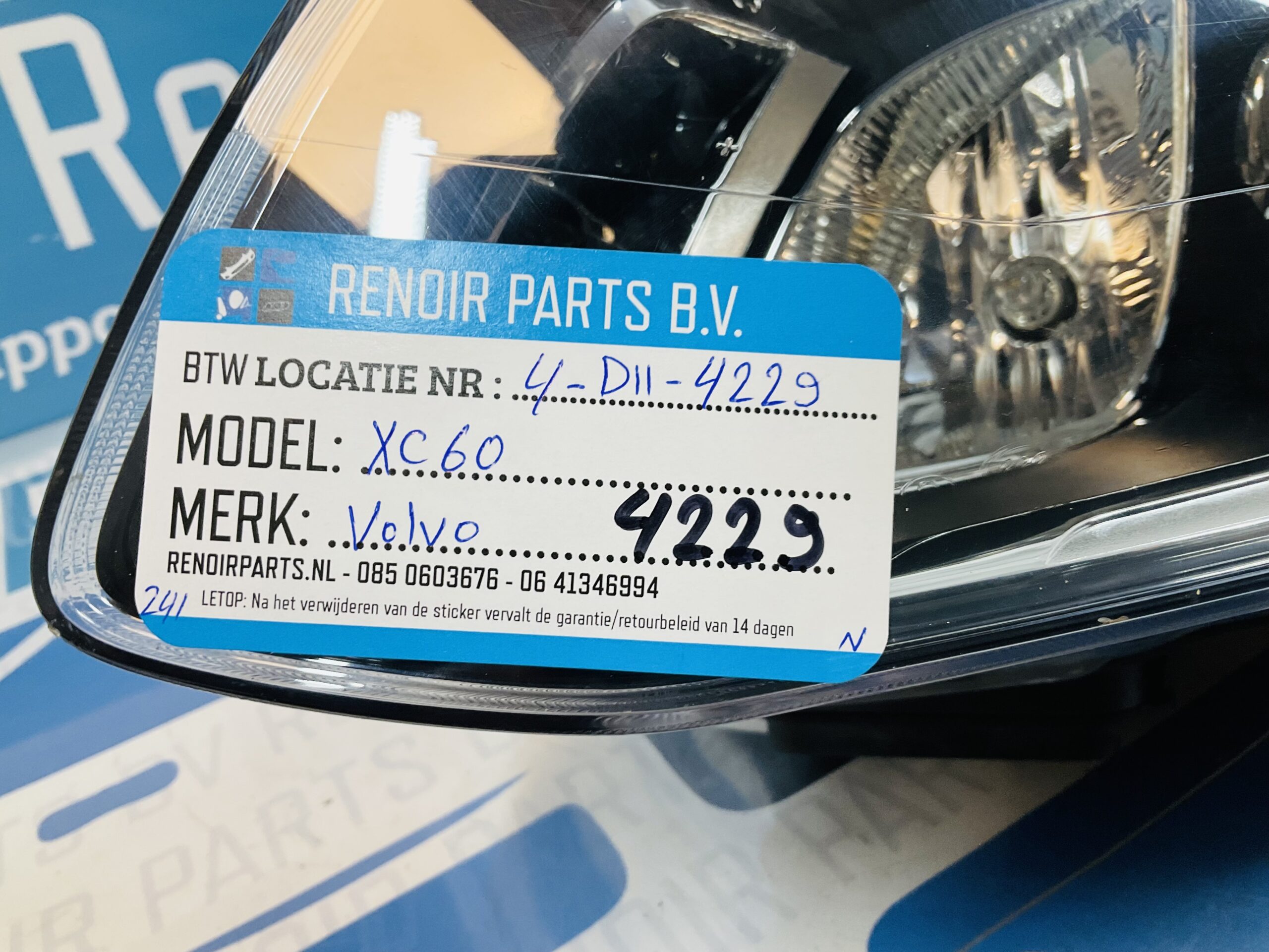 Koplamp Volvo XC60 Xenon Led 31420249 Links 4-D11-4229N - Renoir Parts
